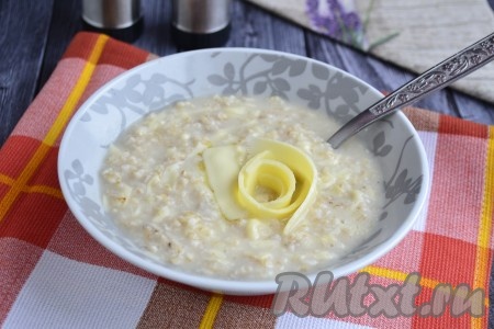 Овсяная каша с сыром