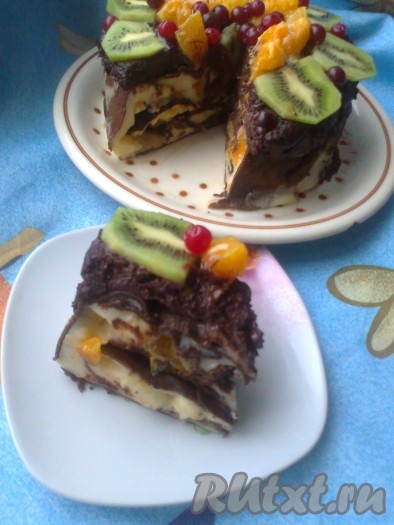 Нарезаем и подаём к столу.