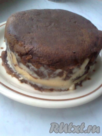 Отправляем в холодильник на пару часов (или на ночь). Достаём.