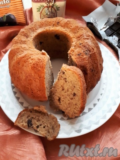 Кофейный кекс с шоколадом на кефире