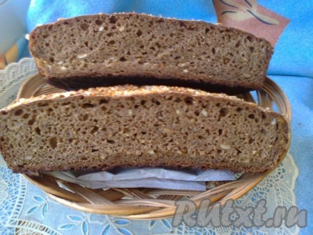 Вот теперь хлебушек можно разрезать