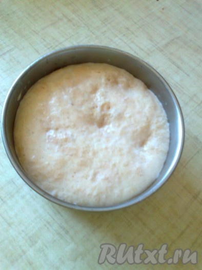 Для приготовления теста сначала разведите в тёплом молоке дрожжи с 1 чайной ложкой сахара, поставьте в тёплое место до появления и поднятия пенной шапочки.&nbsp;
