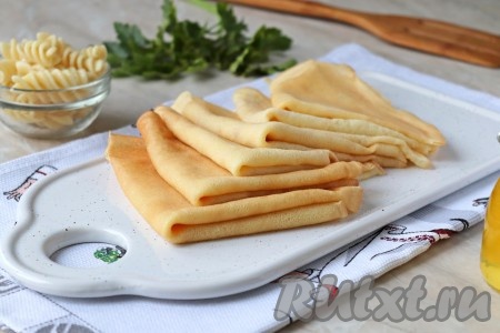 Блины на отваре от макарон