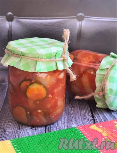 Лечо из болгарского перца с огурцами и помидорами на зиму