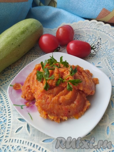 Вкусная кабачковая икра готова.