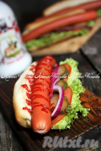 Как сделать хот-дог с сосисками