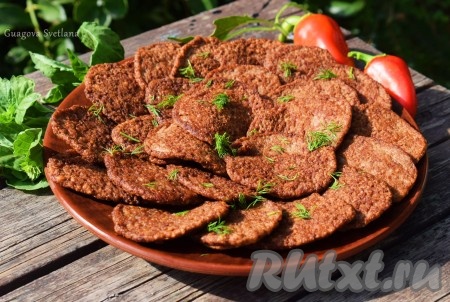Оладьи из печени индейки