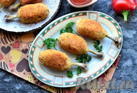 Котлеты на косточке из куриных ножек