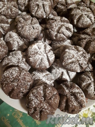 Шоколадное рассыпчатое печенье