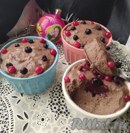 Шоколадный мусс на ряженке