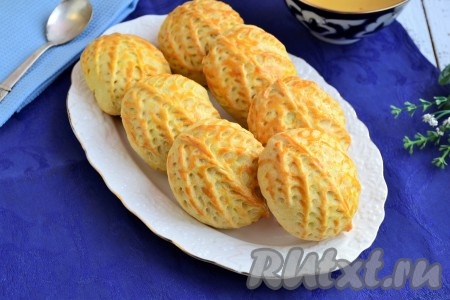 Песочное печенье с грецкими орехами