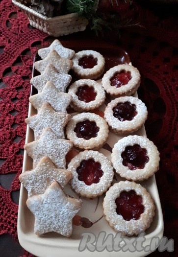 Песочное печенье с джемом