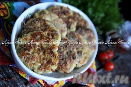 Капустные котлеты без манки