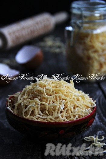 Рецепт домашней лапши с манкой