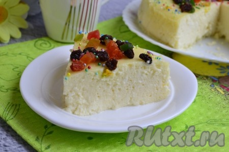 Вот так выглядит творожная пасха в разрезе.
