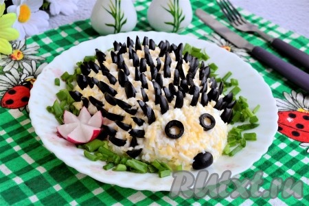 Салат "Ёжик" с курицей
