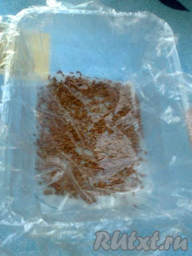 Накрыть ёмкость плёнкой, проделав в ней отверстия, создавая эффект парника, на 2 суток.