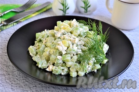 Салат из кабачков с сыром