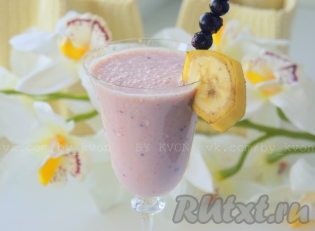 Коктейль из кефира и банана