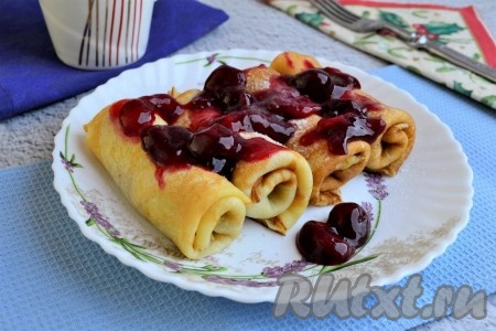Блинчики с вишней