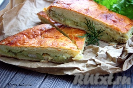 Пирог с мясом и картошкой из дрожжевого теста в духовке