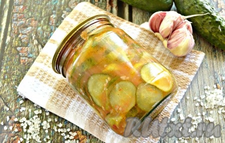Маринованные огурцы в томатном соке на зиму