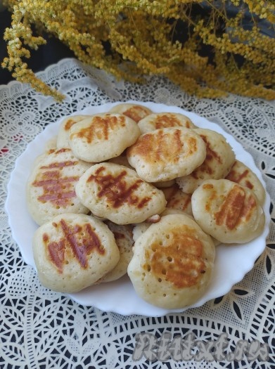 Мини-оладушки на кефире