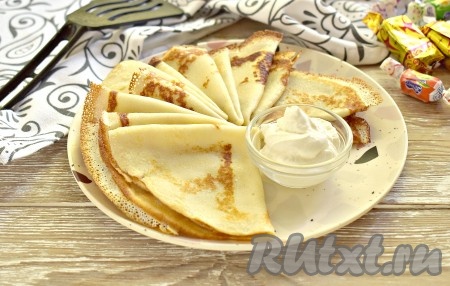 Блины на молоке и сливочном масле