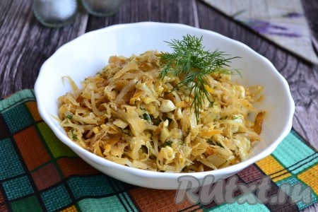 Начинка для пирожков из капусты с яйцами