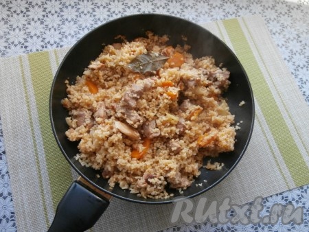 Готовое блюдо перемешать.