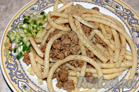 Макароны по-флотски со свиным фаршем