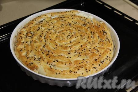 Выпекать минут 35 (до красивого золотистого цвета).