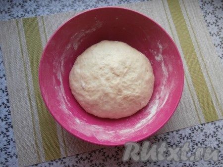 Тесто накрыть и оставить в тепле на 1 час. Оно достаточно хорошо поднимется.