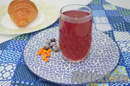 Компот из облепихи и смородины