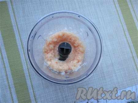 Измельчить овощи до состояния пюре.