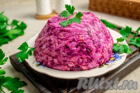 Салат «Розовый фламинго» с крабовыми палочками