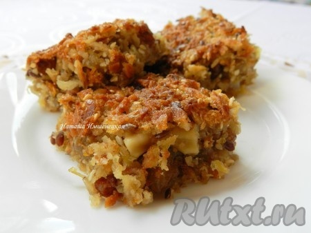 Английская выпечка. Овсяные квадраты Флапджекс / Flapjacks