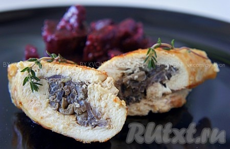Куриные рулетики с грибами (диетический вариант)