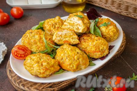 Куриные котлеты с овсяными хлопьями в духовке