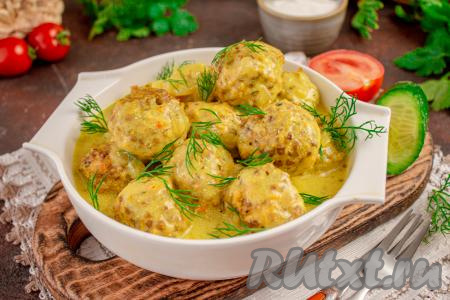 Гречаники в сметанном соусе