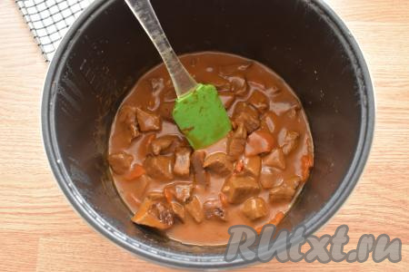 По истечении времени блюдо можно будет подавать к столу. 