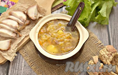 Щи из свинины и свежей капусты