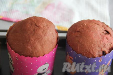 По прошествии времени тесто хорошо поднимется.