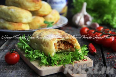 Картофельные зразы с капустой в духовке
