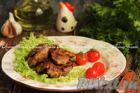 Куриная печень, жареная в крахмале