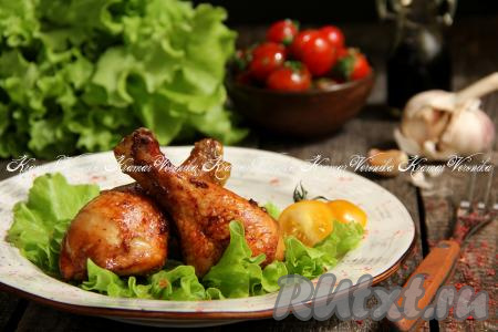 Кусочки курицы в соевом соусе в духовке