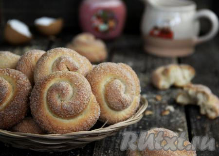 Печенье на кефире "Улитки"