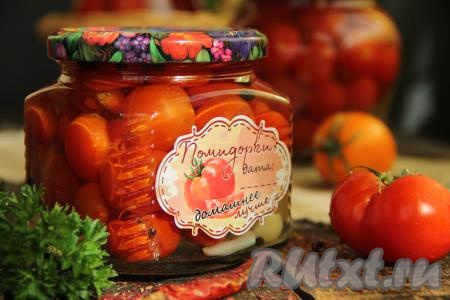Маринованные помидоры черри с чесноком на зиму