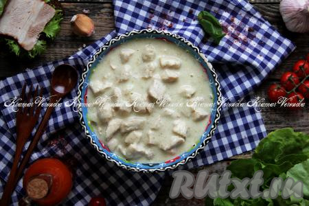 Подлива из индейки со сметаной