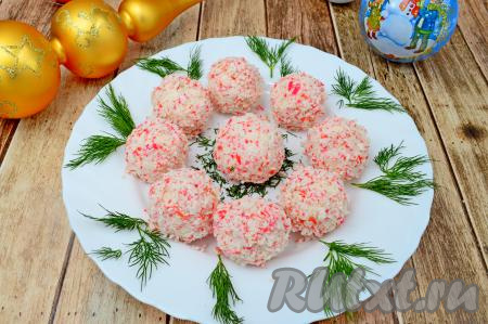 Закуска "Рафаэлло" на Новый год